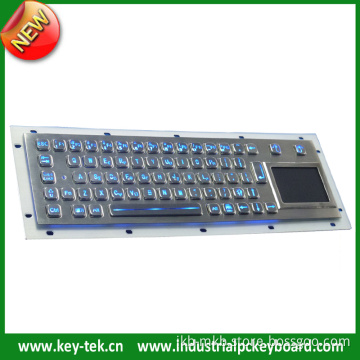 IP65 Metal Backlight Keyboard with Ruggedized Touchpad